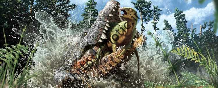 کشف بقایای ۹۵ میلیون ساله تمساح قاتل با خخرین وعده غذایی اش! // در حال ویرایش